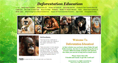 Desktop Screenshot of deforestationeducation.com